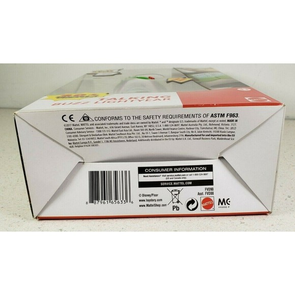 Toy Story Talking Buzz Lightyear Action Figure Mattel Disney Pixar New Sealed - Picture 7 of 9